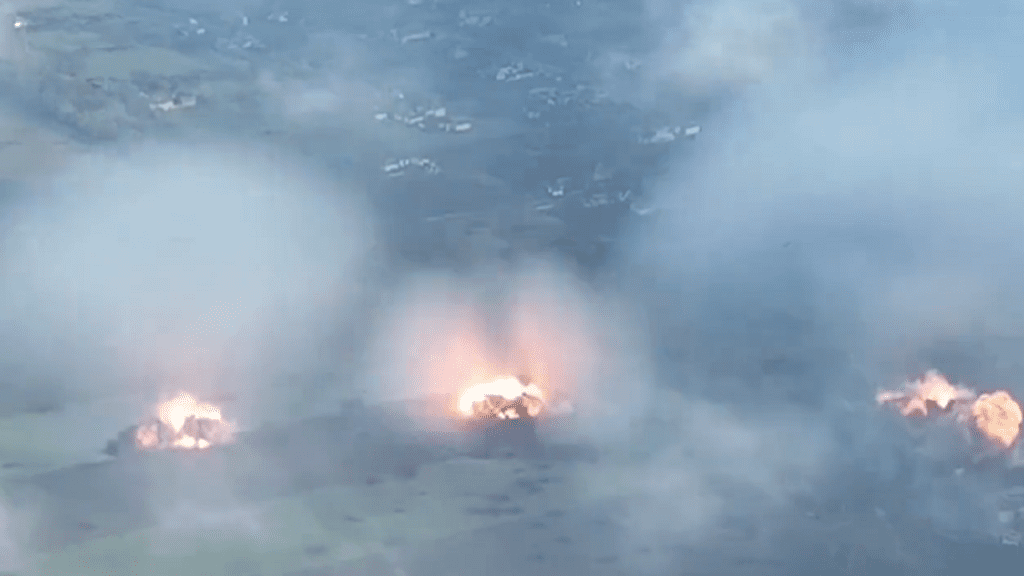 Film na Ukrainie pokazujący masywne rosyjskie eksplozje: „Jak wygląda najbardziej przerażająca wojna XXI wieku”