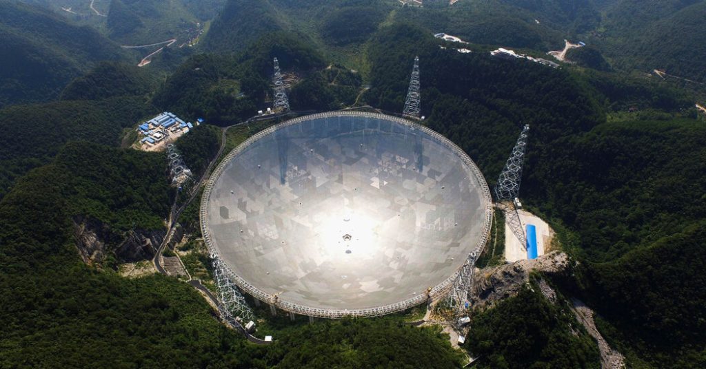 Chiński teleskop nie znalazł żadnego dziwnego sygnału.  Poszukiwania trwają.