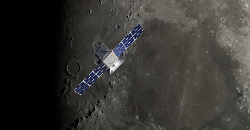 NASA wystrzeliwuje Capstone, 55-funtowego satelitę w kształcie sześcianu na Księżycu