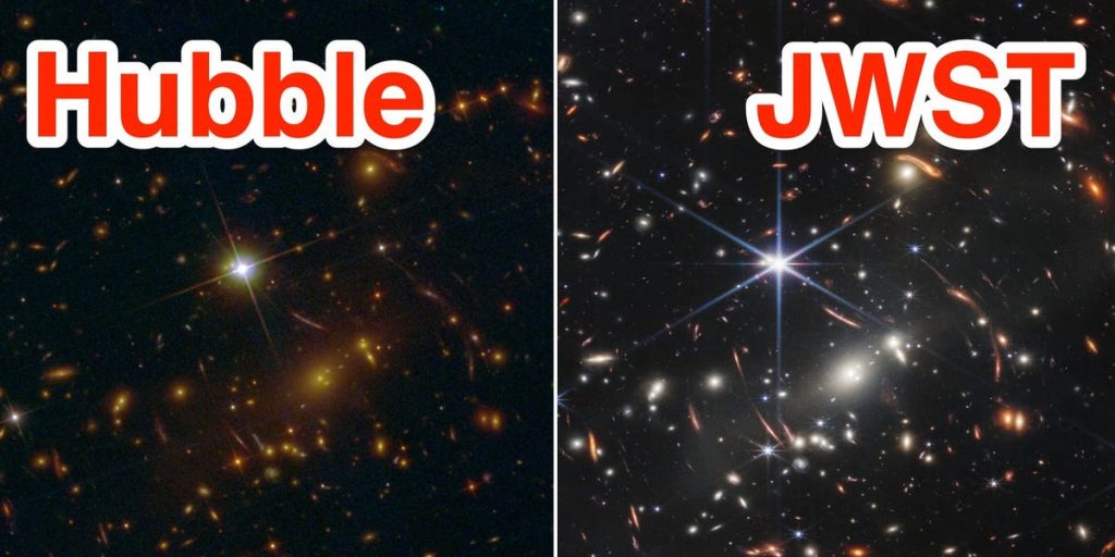 Zdjęcia Jamesa Webba kontra Hubble Universe pokazują wielką poprawę