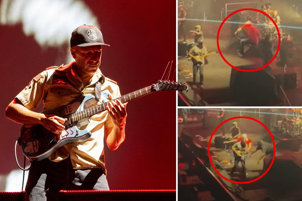 Tom Morello zajmował się ochroną na scenie podczas występu