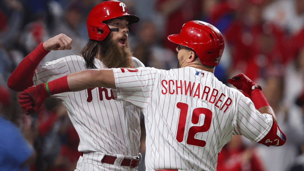 Wynik Mistrzostw Świata: Phillies pokonują Astros w grze 3, gdy Bryce Harper i Kyle Schwarber prowadzą zaporę ucieczki z domu