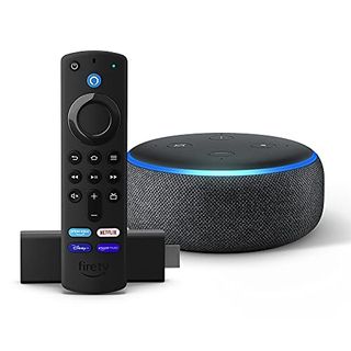 Pakiet rozrywkowy: Fire TV Stick (sterowanie telewizorem w zestawie) z Echo Dot (3. generacji)