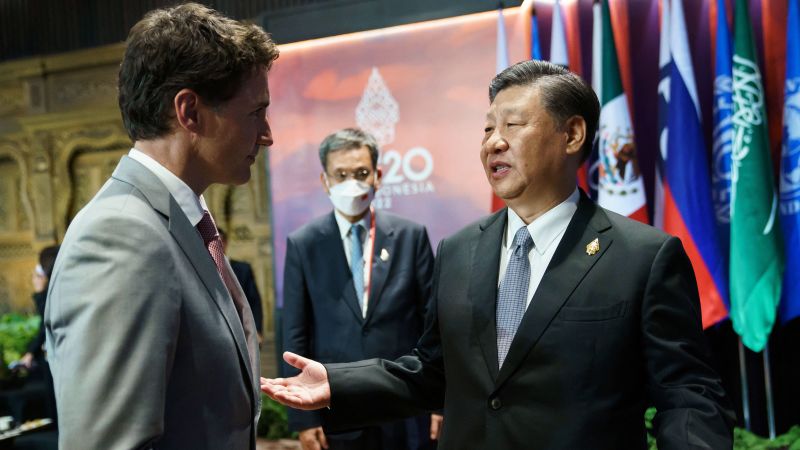 Chiński Xi Jinping wykłada Justina Trudeau na G20 na temat rzekomego wycieku