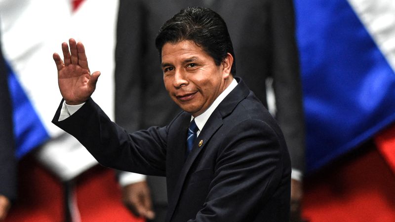 Prezydent Peru Castillo został zwolniony po tym, jak próbował rozwiązać Kongres