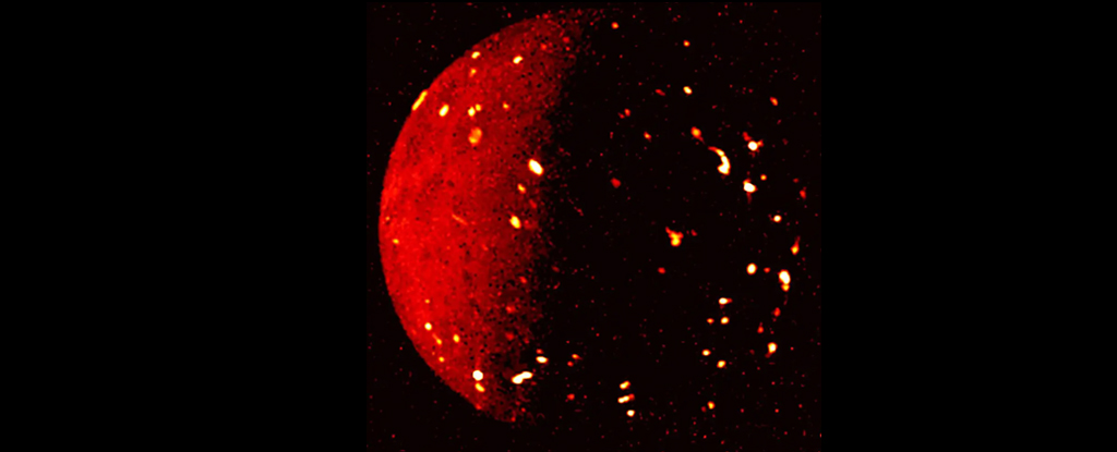 Oszałamiający nowy obraz NASA ujawnia świecącą czerwoną lawę na księżycu Jowisza: ScienceAlert