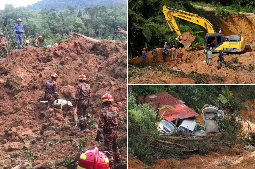 Do 23 wzrosła liczba ofiar śmiertelnych spowodowanych osunięciami ziemi w Malezji, a 10 uważa się za zaginione