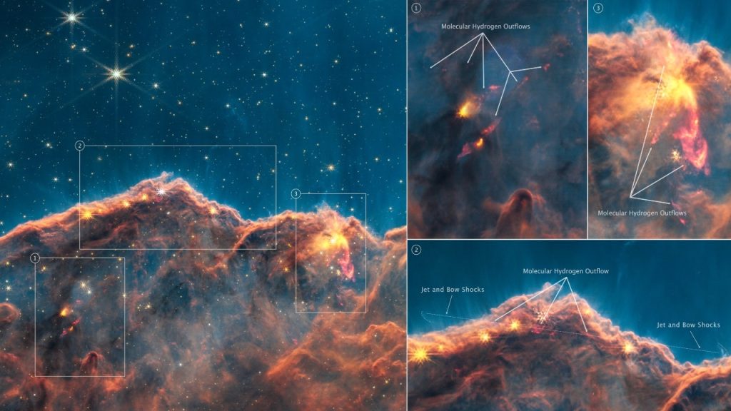 Obraz z Teleskopu Webba NASA ujawnia wczesne formowanie się gwiazd w „rzadkim” odkryciu