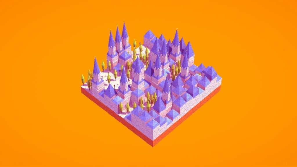 Kotaku impresje z bloku, gra polegająca na budowaniu małego miasteczka